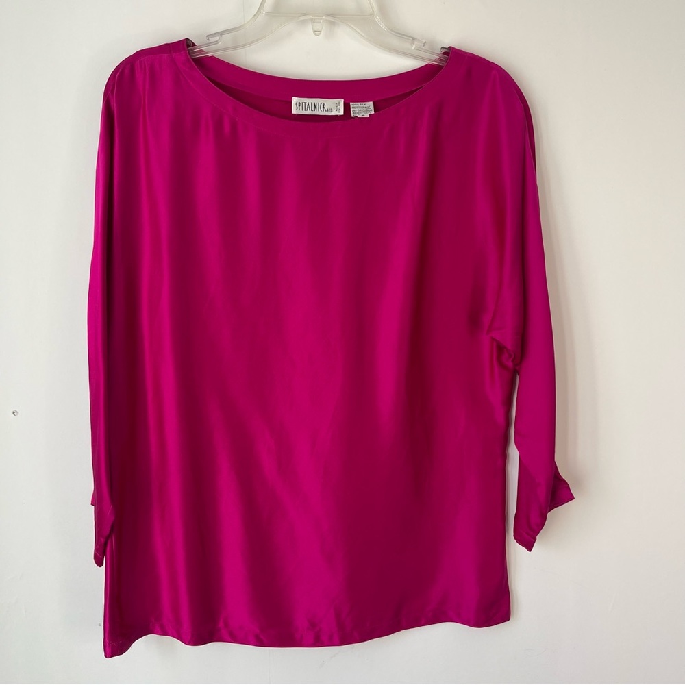 Vintage Spitalnick & Co Magenta Silk Blouse